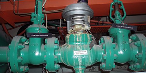 HVAC pneumatic controls condenser-water-valve