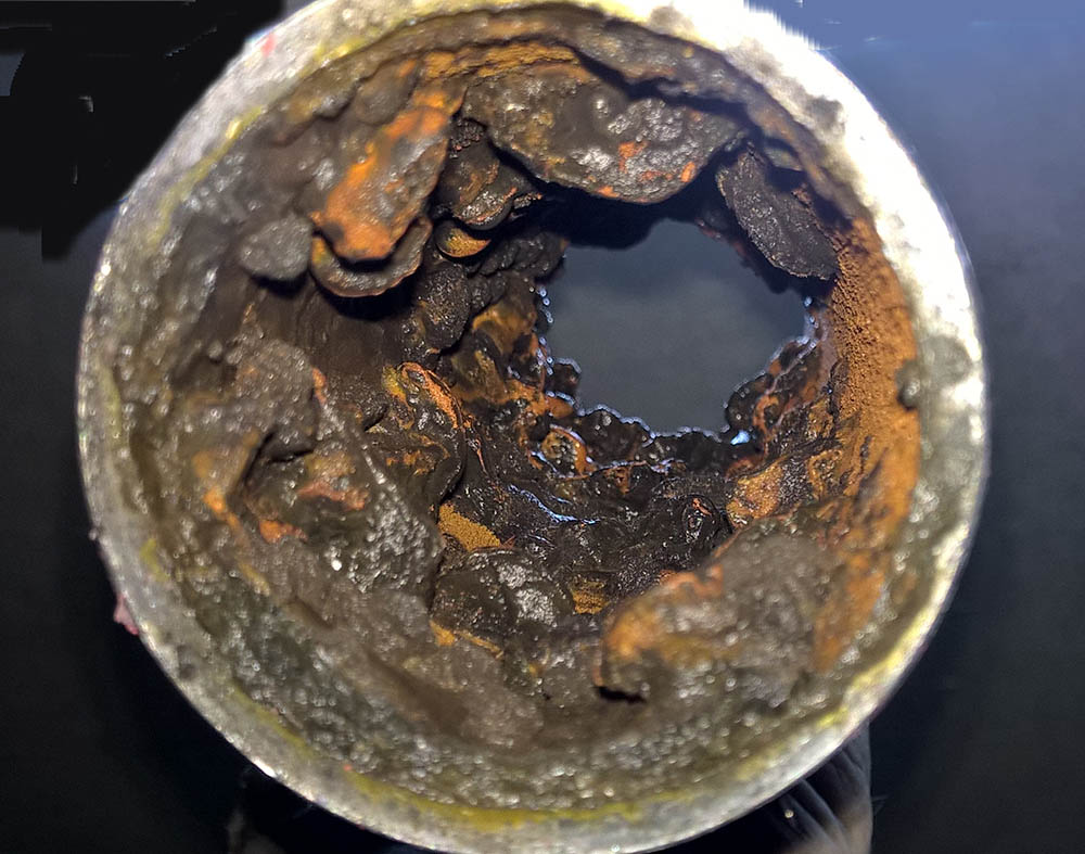 Fire Sprinkler System - Looking From the Inside Out of the pipe