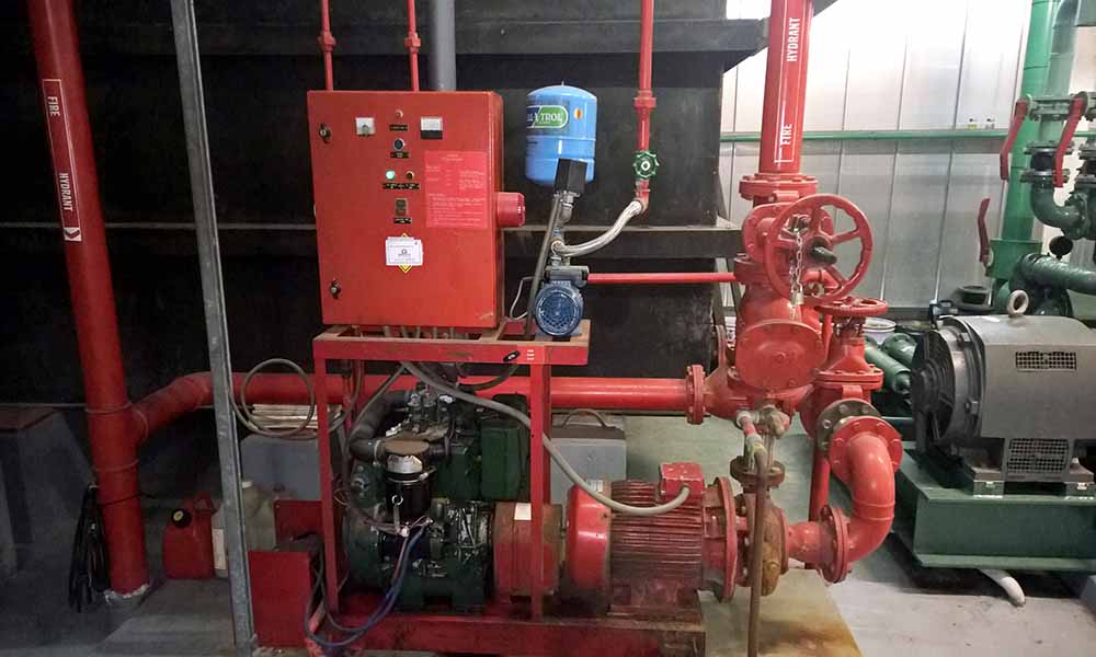 Fire indication panel with Air Conditioning Fan control and Car park Supply and exhaust fan control interface to Co Gas System and with BMS control System and with Energy Management