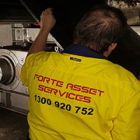 Forte Technician inspecting equipment as part of daily maintenance checks and tests